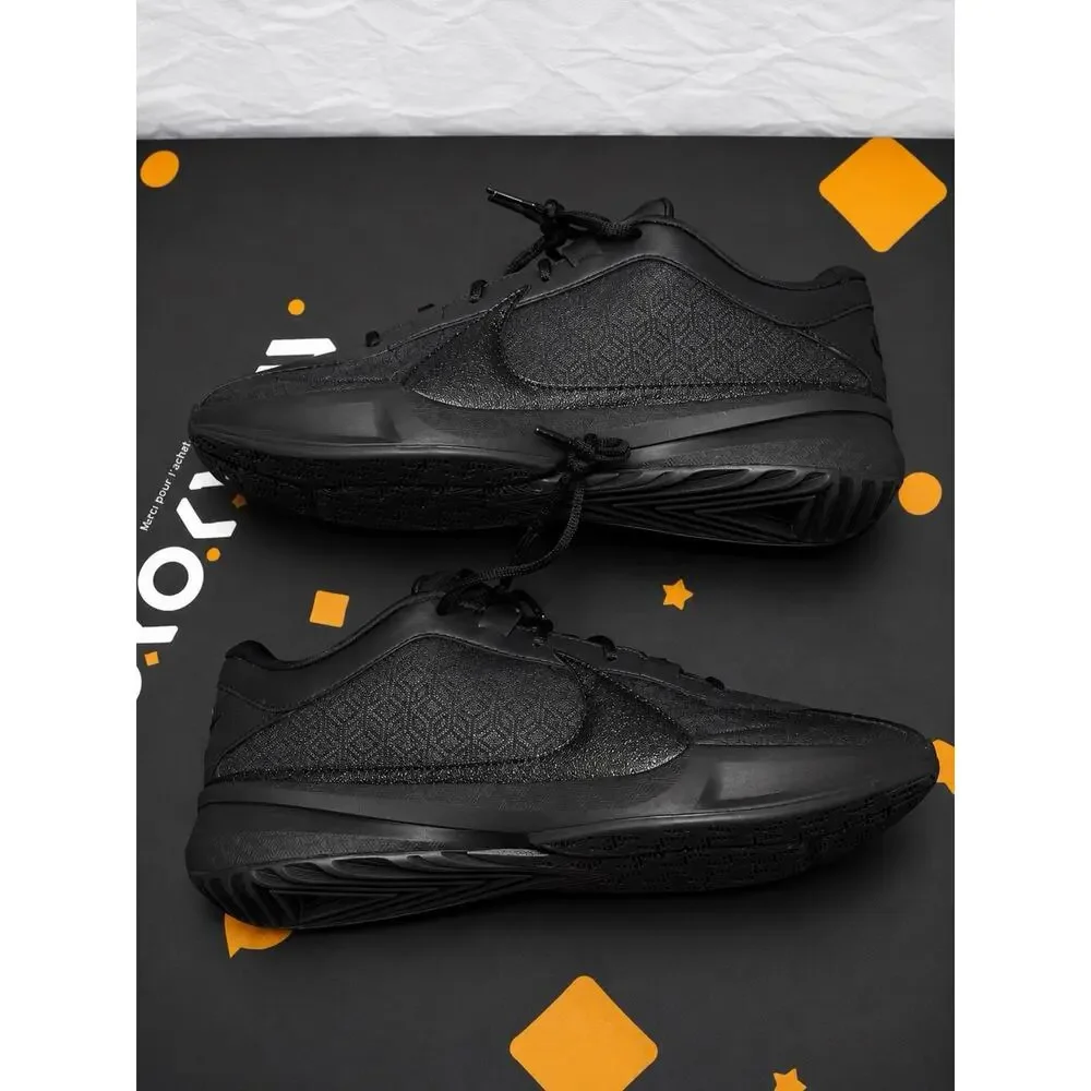New Men’s 12 Nike Zoom Freak 5 TB Promo Basketball Triple Black FN7089-002